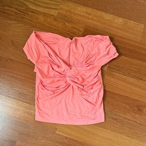 GOOD AMERICAN Coral Off-Shoulder Women's Top xs
